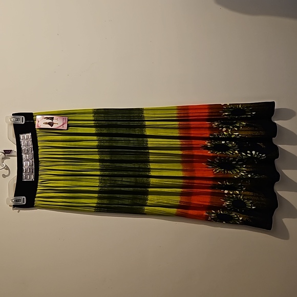 Miaozixin Flowy Colorful Floral Long Skirt Size M/L #W-644 - Picture 2 of 10